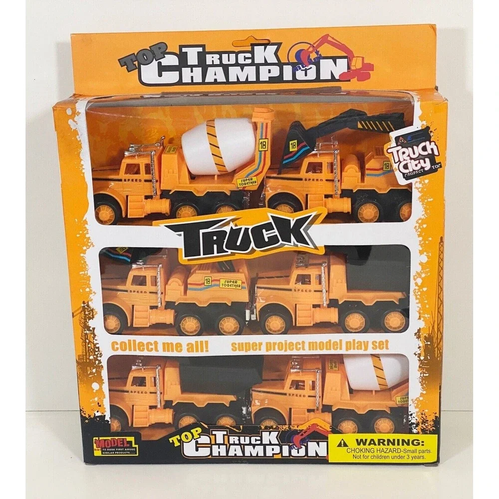 Friction Powered Construction Trucks‎ Cement Mixer Scoopers Haulers (BRAND NEW)